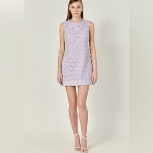 Marina crochet lace mini dress